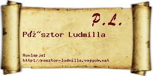 Pásztor Ludmilla névjegykártya