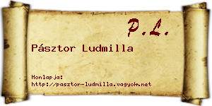 Pásztor Ludmilla névjegykártya